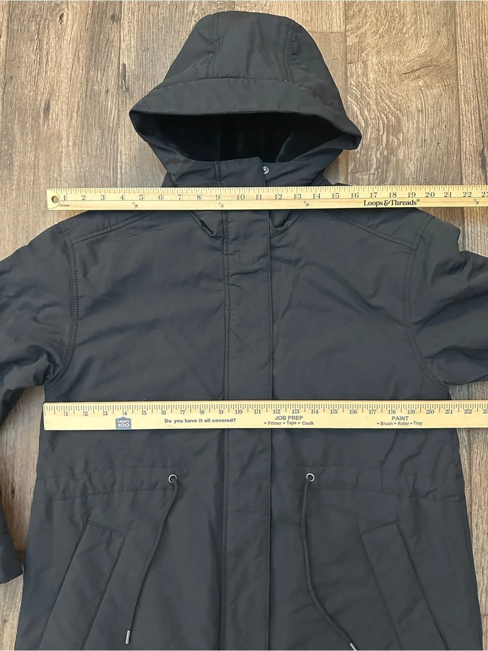 Old Navy Water Resistant Cotton Nylon Blend Coat Jacket Women’s Size M Black